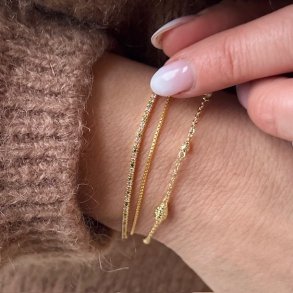 Armbnd BLUSH TENNIS Forgyldt slv