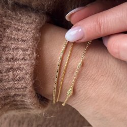 Armbnd CAPPA Forgyldt slv