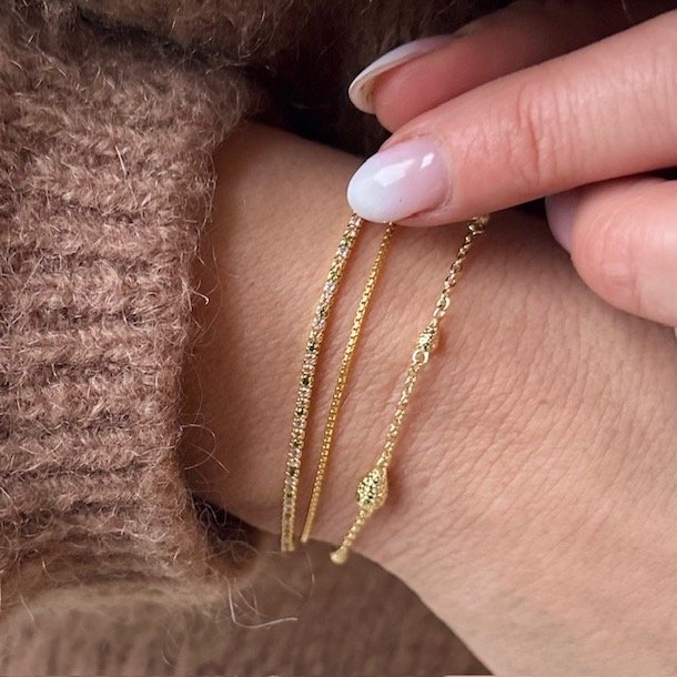 Armbnd CAPPA Forgyldt slv