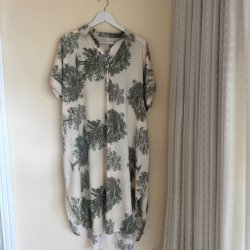 Kjole med lommer viskose s-XL