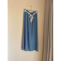 Denim nederdel tencel 