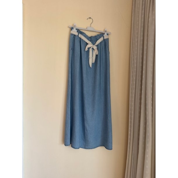Denim nederdel tencel 