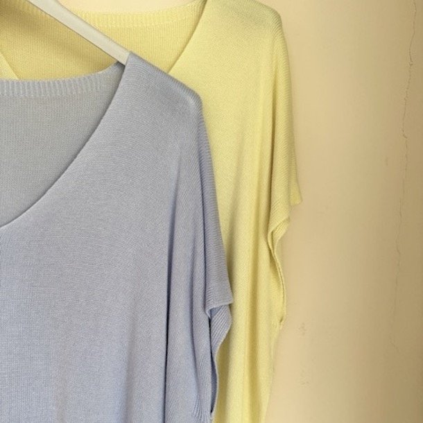 T-shirt strikket viskose