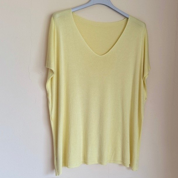 T-shirt strikket viskose