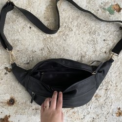 Large bltetaske COW - skind soft sort