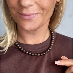 Halskde Jackie med naturperler