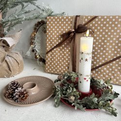 Lysestage til bloklys H 3,5 -  D 24cm