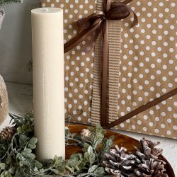 Kalenderlys stillenat - svanemrket Hvid