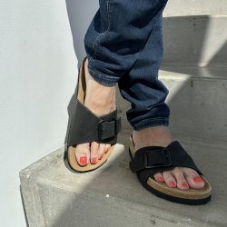 Sandal isabella sort ruskind s�l Str. 36-41