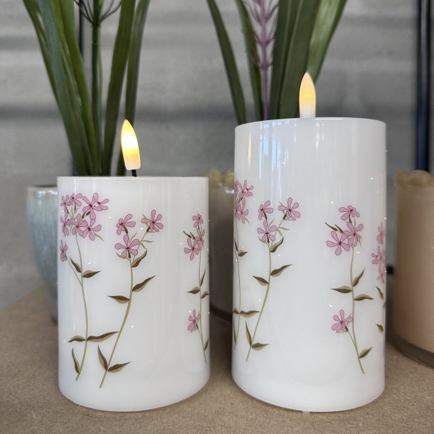 LED lys twinkle flower - s�t af 2 med fjernbetjening &amp; timer