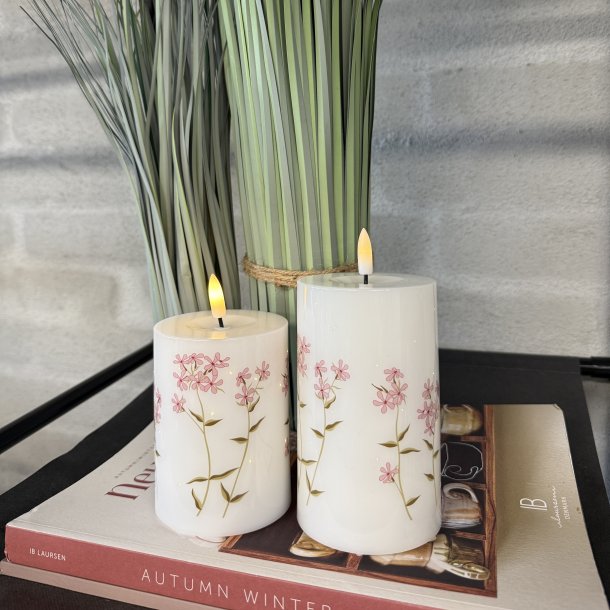 LED lys twinkle flower - s�t af 2 med fjernbetjening &amp; timer