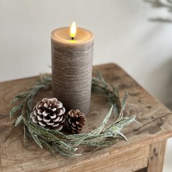 Rustik LED bloklys i st af 3