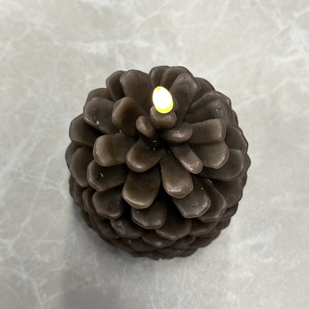 LED lys kogle H 13 cm brun