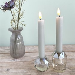 Sand LED Kronelys 2stk 150mm