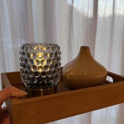 Lampe LED bubbles glas