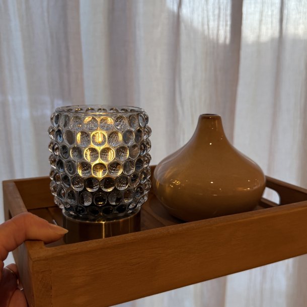 Lampe LED bubbles glas