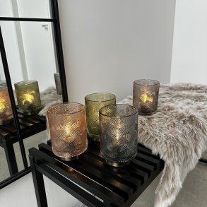 Lampe LED D10x15cm glas