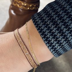 Vvet armbnd streight dot