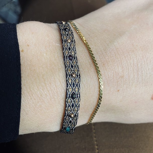 Vvet armbnd streight dot