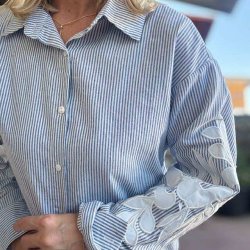 Skjorte Louise str. S-XL 100% bomuld