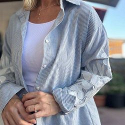 Skjorte Louise str. S-XL 100% bomuld