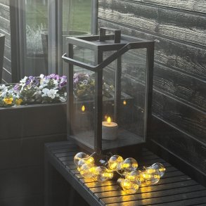 SOLCELLE P�RER lysk�de, L 240CM, SORT