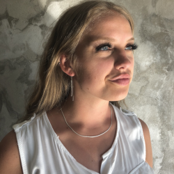 Mexi 45 cm halskde snake slv