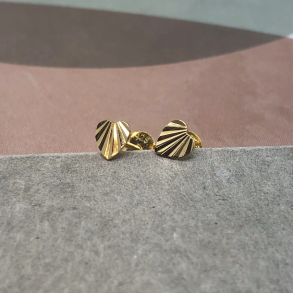 restikker Mini Fan Heart Forgyldt