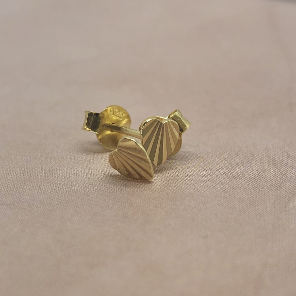 restikker Mini Fan Heart Forgyldt