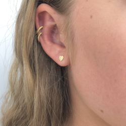 restikker Mini Fan Heart Forgyldt