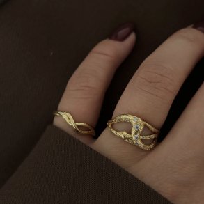 Ring Medusa Forgyldt Slv 
