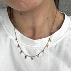 Halskde Fragment Forgyldt Vandfast 