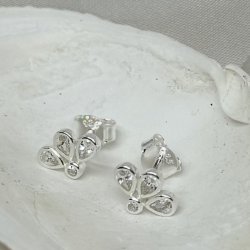 reringe NORA CLEAR FLOWER - Slv