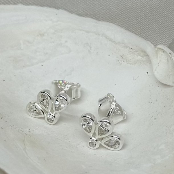 reringe NORA CLEAR FLOWER - Slv