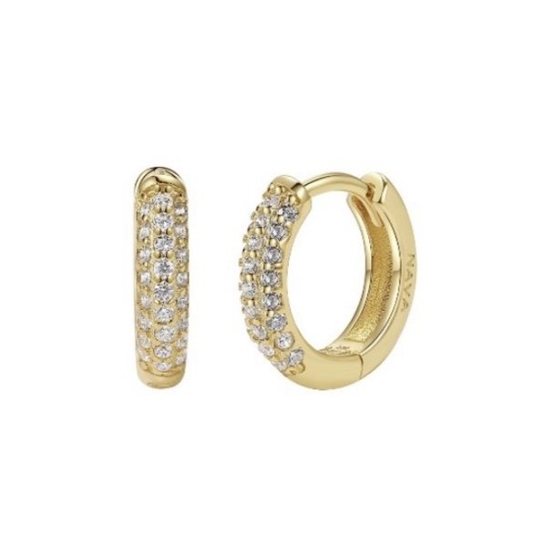 Breeze hoops chunky shine Forgyldt slv 