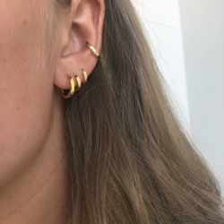 Hoops lille plain forgyldt