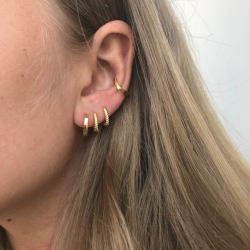 Hoops plain forgyldt