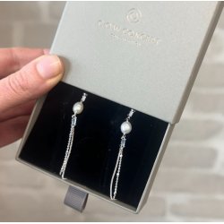 Lux pearl rering COW sterling slv