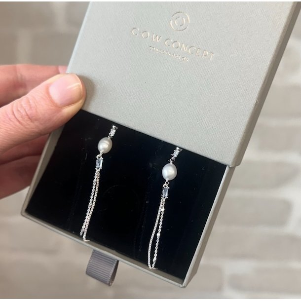 Lux pearl rering COW sterling slv