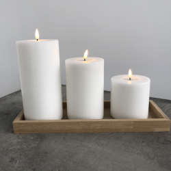 Hvidt LED Bloklys 100x100mm