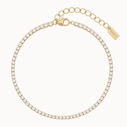 Tennis Armb�nd Oraya 2mm - Forgyldt Vandfast 