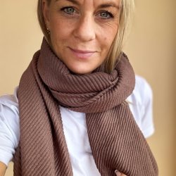 Trklde Anna Plisse Viskose og uld