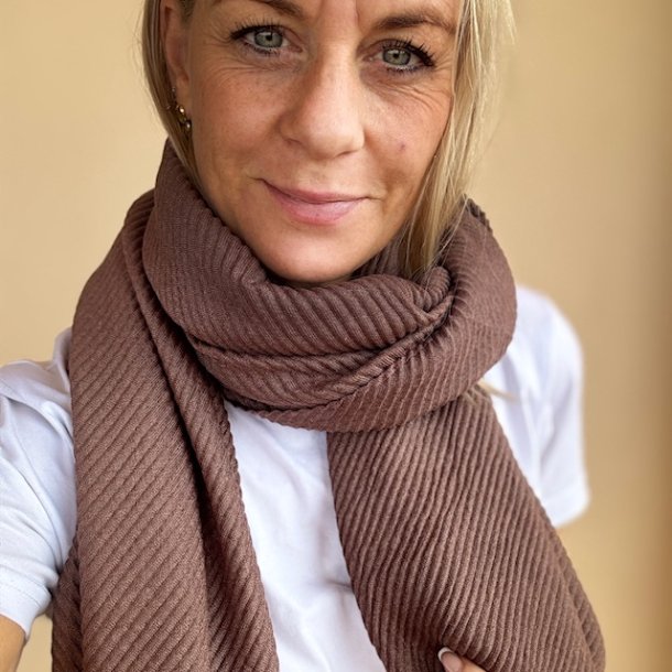 Trklde Anna Plisse Viskose og uld