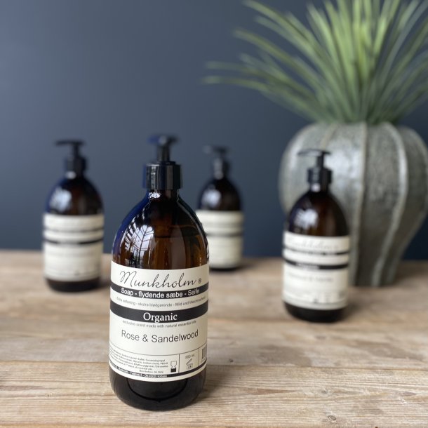 Organic flydende sbe Rose &amp; Sandelwood 500ml