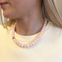 ROSE halsk�de 45CM - Guldbelagt vandfast