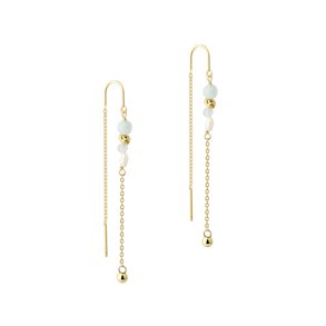 Tr�de �reringe SINNA PEARL Forgyldt S�lv