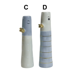 Vase ansigt med nb keramik