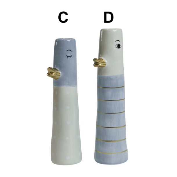 Vase ansigt med nb keramik