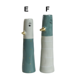 Vase ansigt med nb keramik