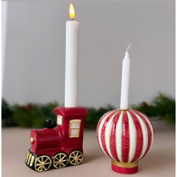 Figur t/kertelys tog og ballon keramik rd